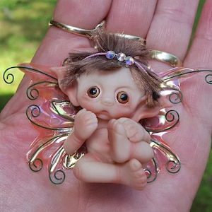 Fairy Baby, Miniature, Handmade, Made to Order, Fantasy Baby