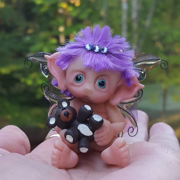 Miniature de bébé fée, réalisée sur commande Fantasy Baby
