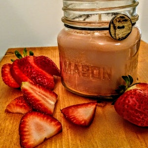 Strawberry Scented Soy Candle