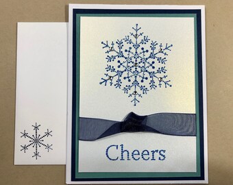 Glittered Snowflake Card