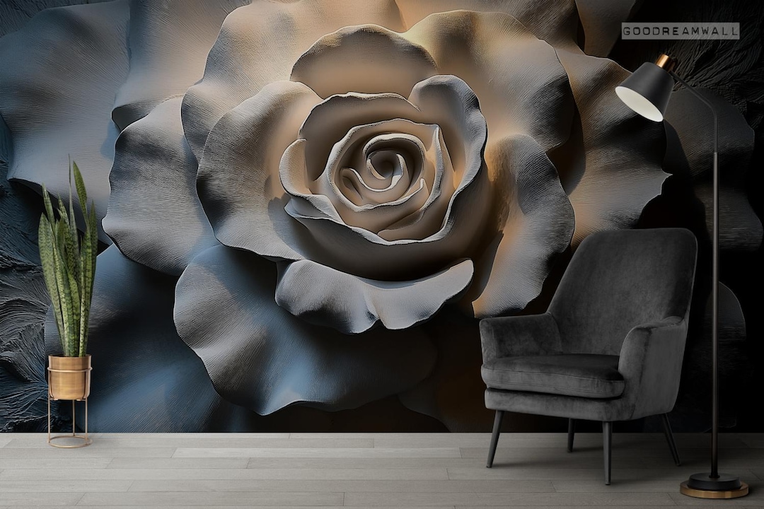 3D Rose Flower WC945 Wall Murals main image 1