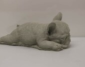 French Bulldog Concrete Statue