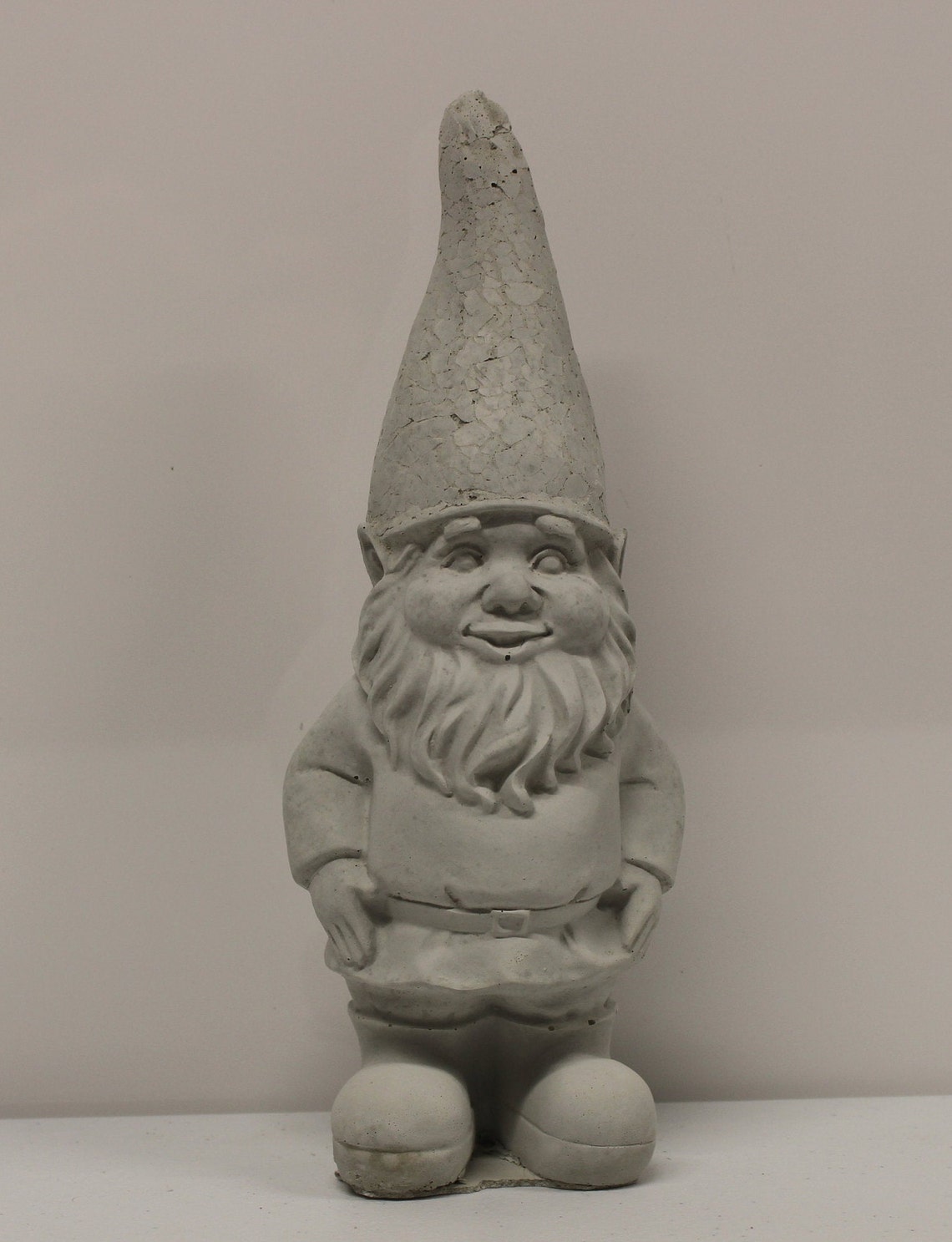 Cement Garden Gnome Gnome Statue Concrete Gnome Garden Etsy