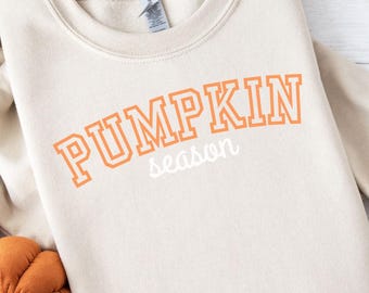 Pompoenseizoen Herfst PNG | Herfst SVG voor Herfst T-shirt | Printbare digitale herfstdecoratie voor thuis | Pompoen T-shirt, muurdecoratie, tassen en meer