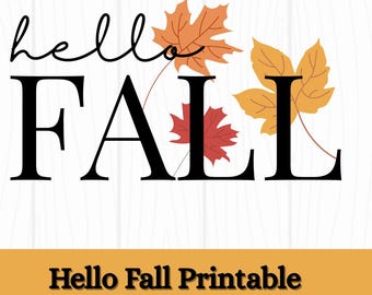 Hallo Herfst PNG | Hallo Herfst Digitale Download | Herfst PNG-ontwerp voor T-shirts en mokken | Pompoenseizoen Clipart | Herfstshirt | Herfst SVG
