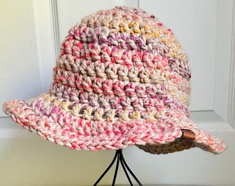 Chunky Crochet Bucket Hat | Handmade Crochet Summer Bucket Hat | Summer Festival Hat | Festival Outfit | Boho Crochet Hat