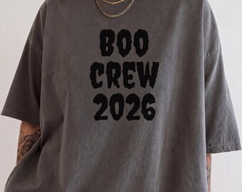 Boo Crew 2026 T-shirt | Bijpassende Halloween-shirts voor het hele gezin | Spooky T-shirt voor beste vriendinnen | Halloweenfeestkleding 2026 | Leuke Halloween-outfit