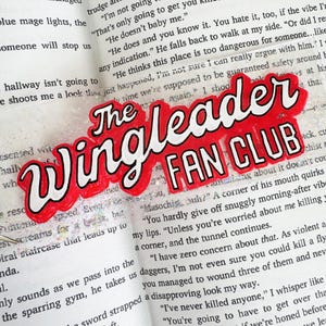 Handpainted Glitter Bookmark: Wingleader Fan Club Charm, Tassel - Bookish Gift