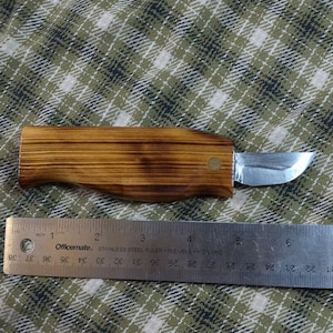 Handmade Wood Carving Knife, Forged Knife, for whittling, spring steel