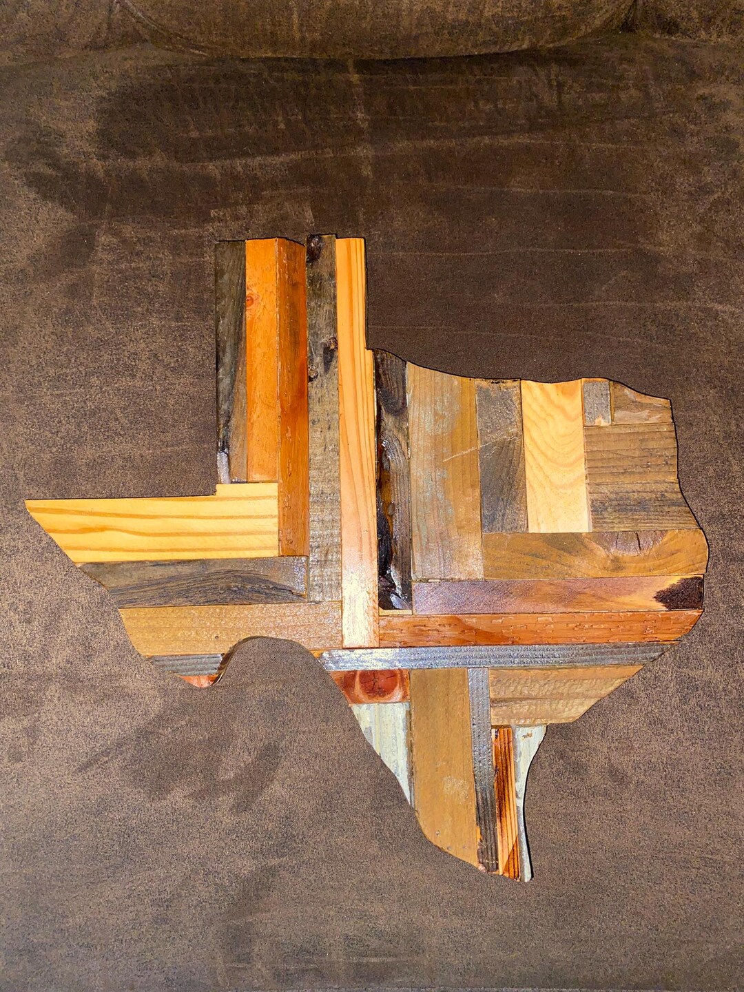 Texas Shape Rustic Texas Shaped Reclaimed Wood Wall Art – Rustic State Decor - Etsy