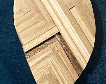 Handcrafted Heart Wall Art - Recycled Wood, Mosaic Design