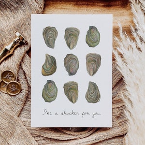 I'm a Shucker For You Card | Printable Anniversary Card, Instant Download, Card for Him, Card for Her, Oyster Card, Card for Husband Wife