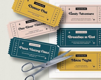 Printable 'sweet Treat Ice Cream Coupons' Edit - Etsy