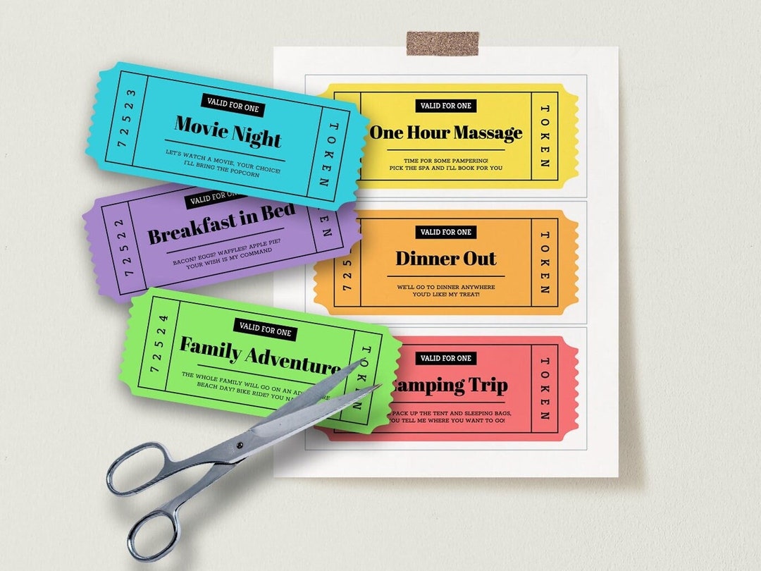 Printable Coupon Template Bundle | Editable Birthday Coupons, Mother's ...