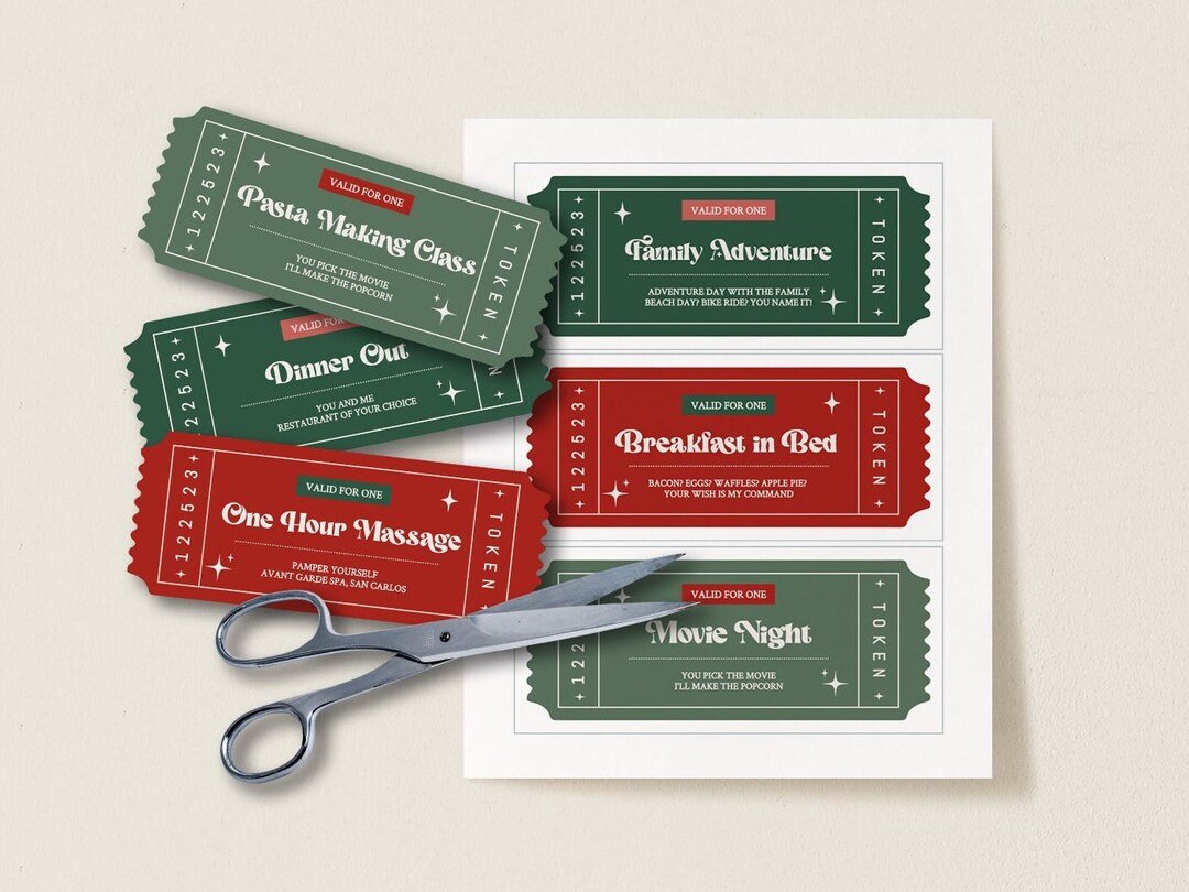 Christmas Coupon Template | Christmas Gift Voucher, Printable Coupons ...