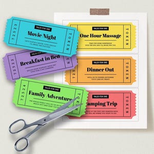 Printable Coupon Template Bundle | Editable Birthday Coupons, Father&#39;s Day Coupon, Father&#39;s Day Coupons, Gift Voucher, Coupon Book Template