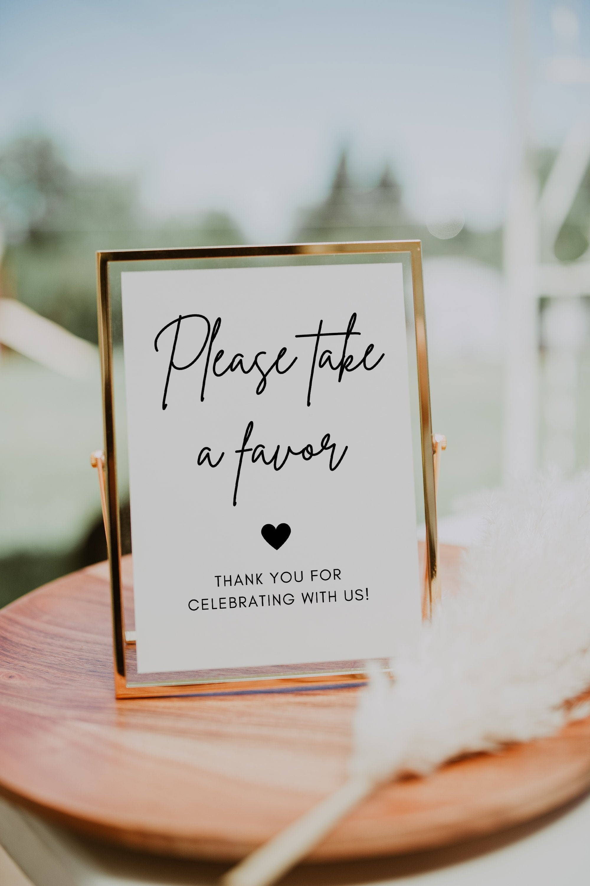 Favor Table Sign | Luna, Printable Favor Table Sign, Instant Download…