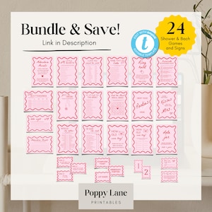 a white board with pink scalloped labels on it