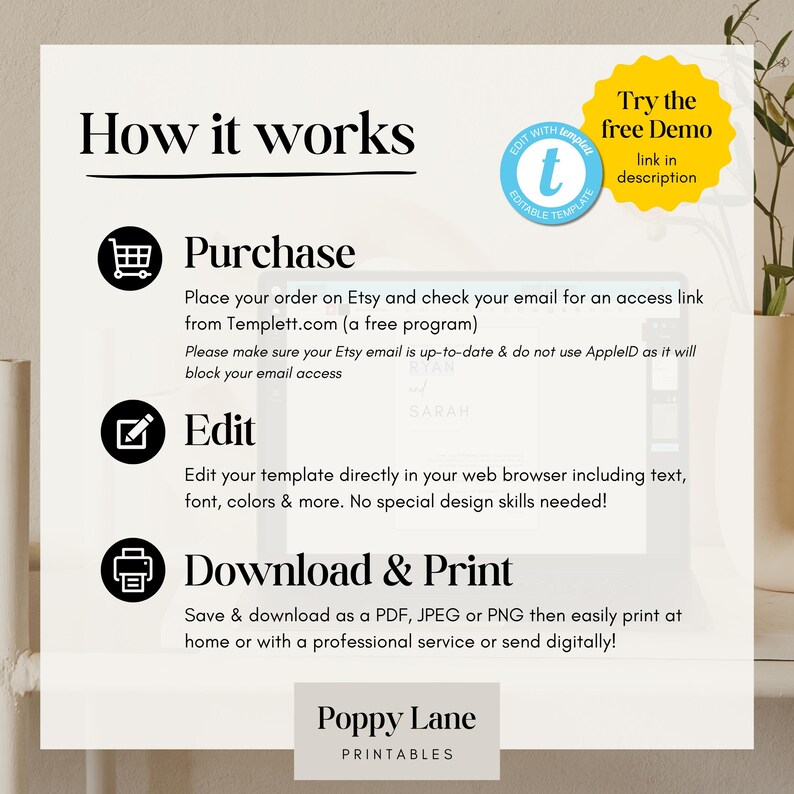 a poster with instructions on how to use a printer