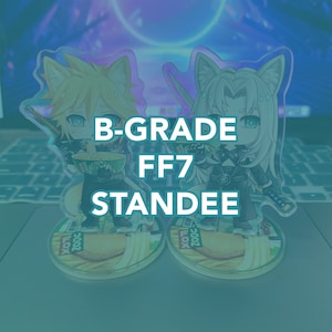 B-GRADE FFVII Rainbow Acrylic Standee | Sephiroth & Cloud