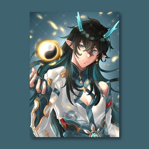 HSR Honkai Star Rail  Dan Heng Imbibitor Lunae | Postcard 5x7 | Wall Decor