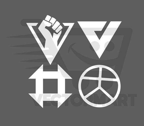 Detroit Become Human Symbols Video Game Cosplay Resistance Etsy