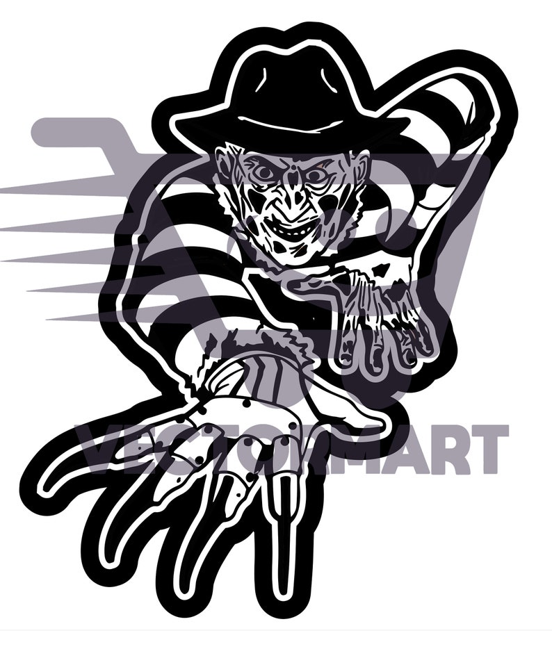 Freddy Krueger SVG Vector Image Perfect for Tshirts & Cricut | Etsy