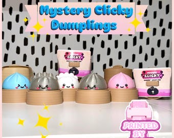 Mystery Dumpling Clicker Fidget Toy with Packaging!