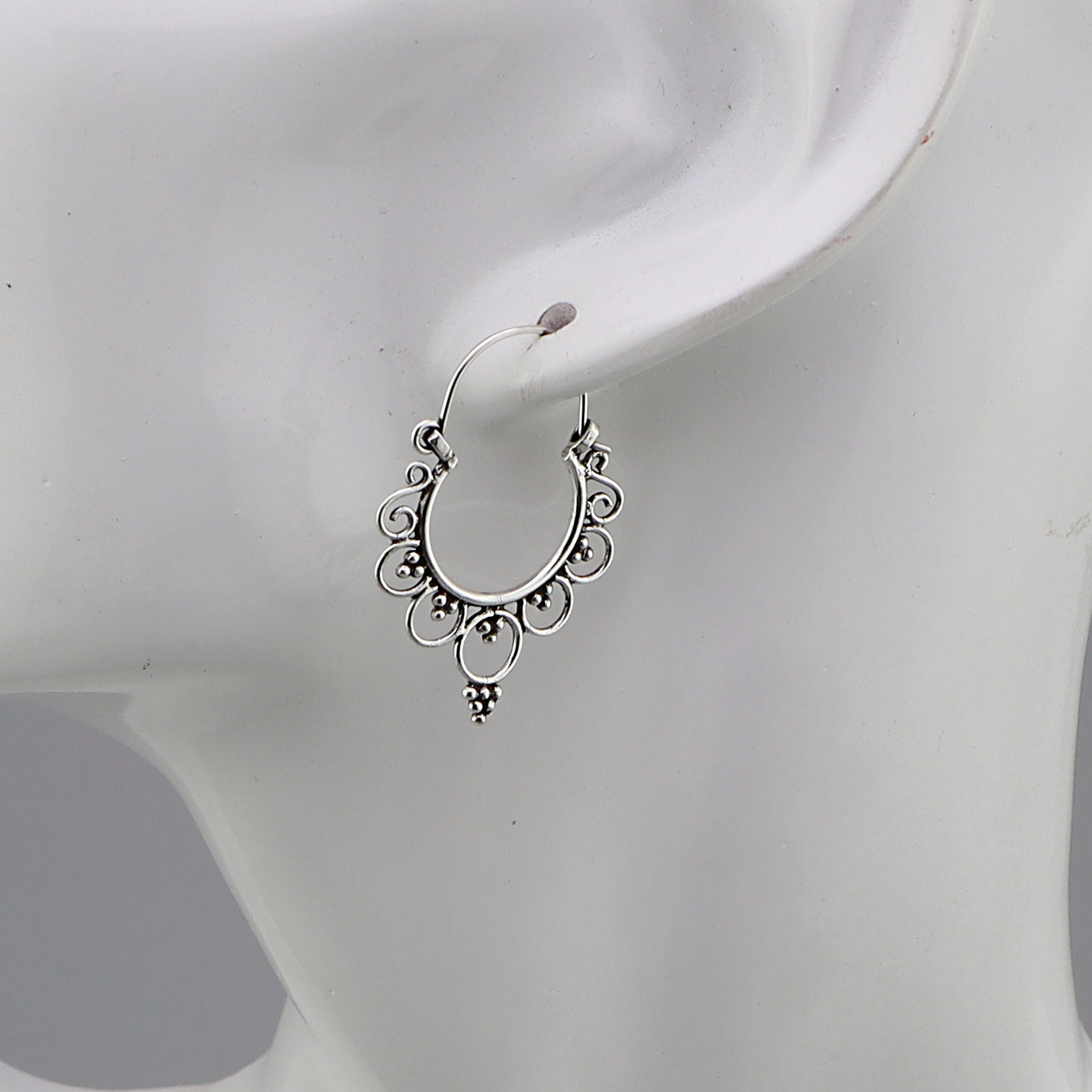 Silver Earrings For Women LeCalla Sterling Silver Jewelry Oxidized
