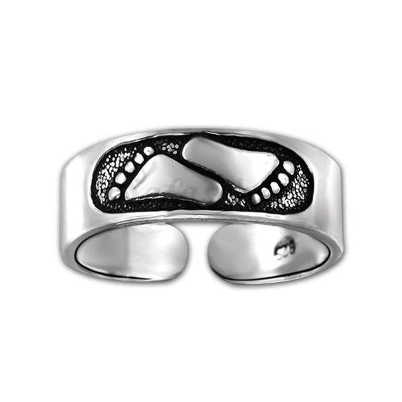 Toe Ring \u2022 sterling silver toe ring \u2022 fancy style toe ring \u2022 adjustable toe ring with flower design