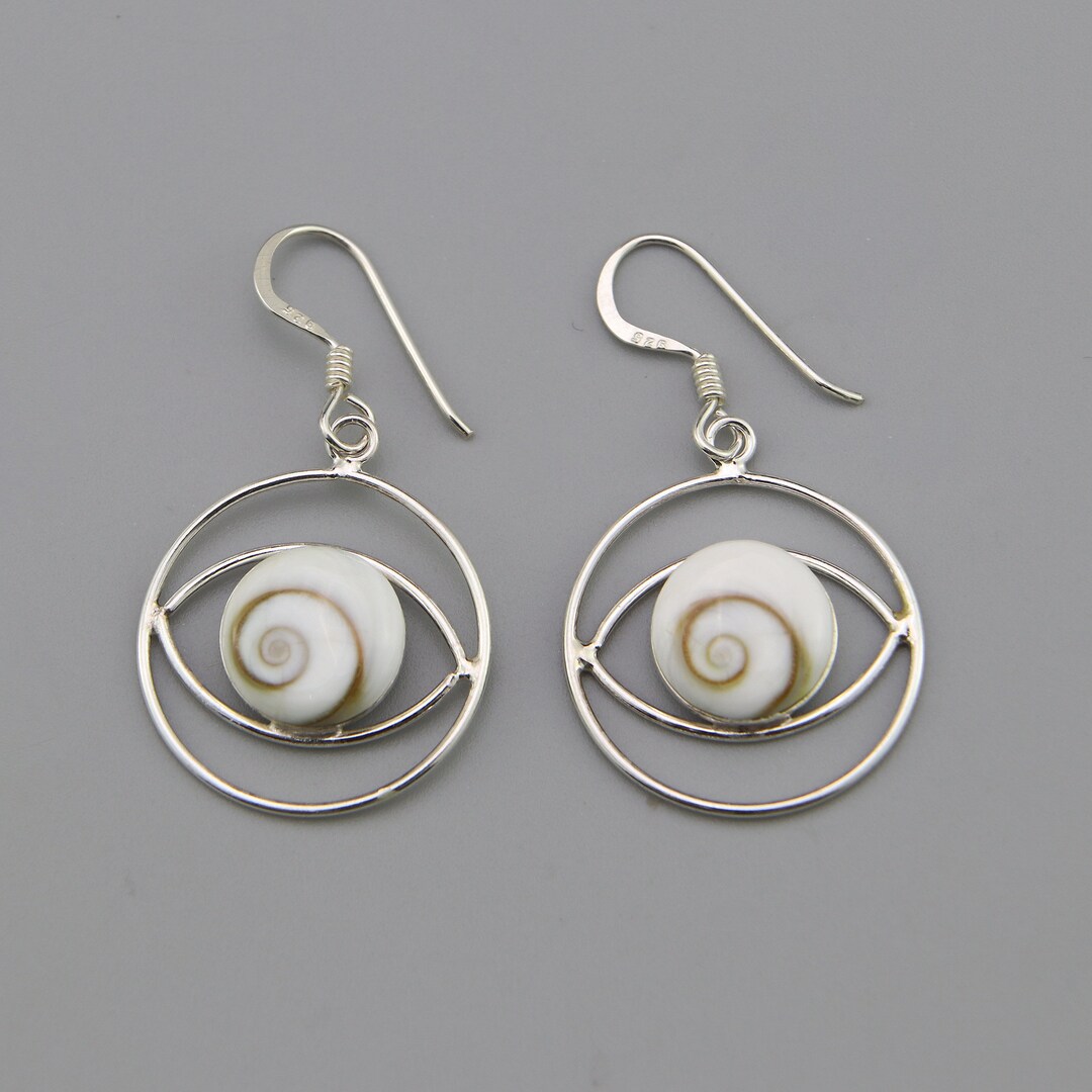 SUPERFINDINGS 6Stk Shiva Aug En Muschel Flache Runde