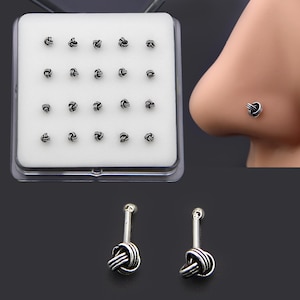 Nose stud , Indian Oxidized Nose Studs,Tribal Nose Ring,Sterling Silver Nose Stud-Cartilage Stud Nostril, Silver Nose pins