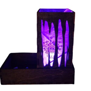 glowing 3d Dice Tower