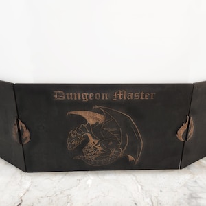 Lightweight Wooden Dragon Dungeon Master Screen with Magnets