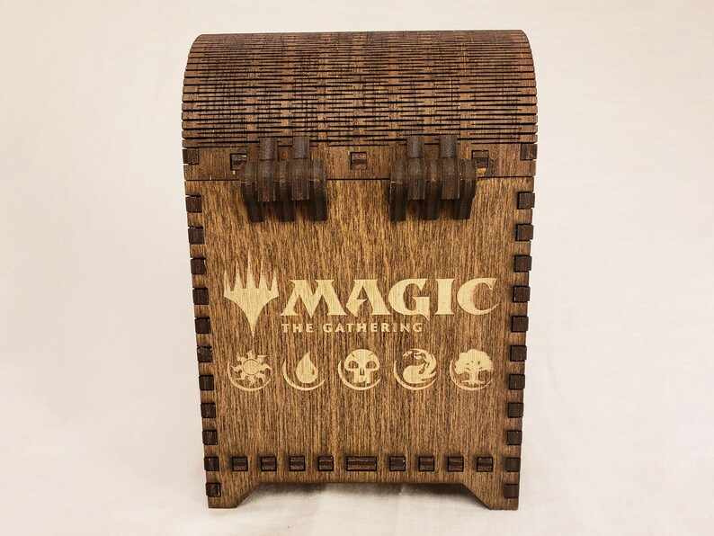 Wooden Handmade Magic the Gathering Deck Box With Living Hinge Etsy