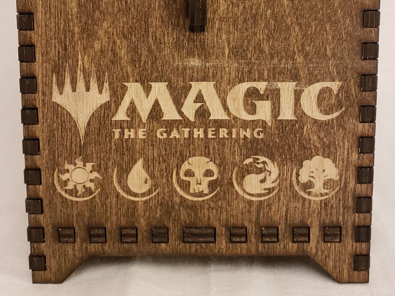 Wooden Handmade Magic the Gathering Deck Box With Living Hinge Etsy