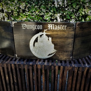 Handmade Caslte DM Screen with Pockets and Magnetized Plates ~CUSTOMIZABLE~ Dungeon