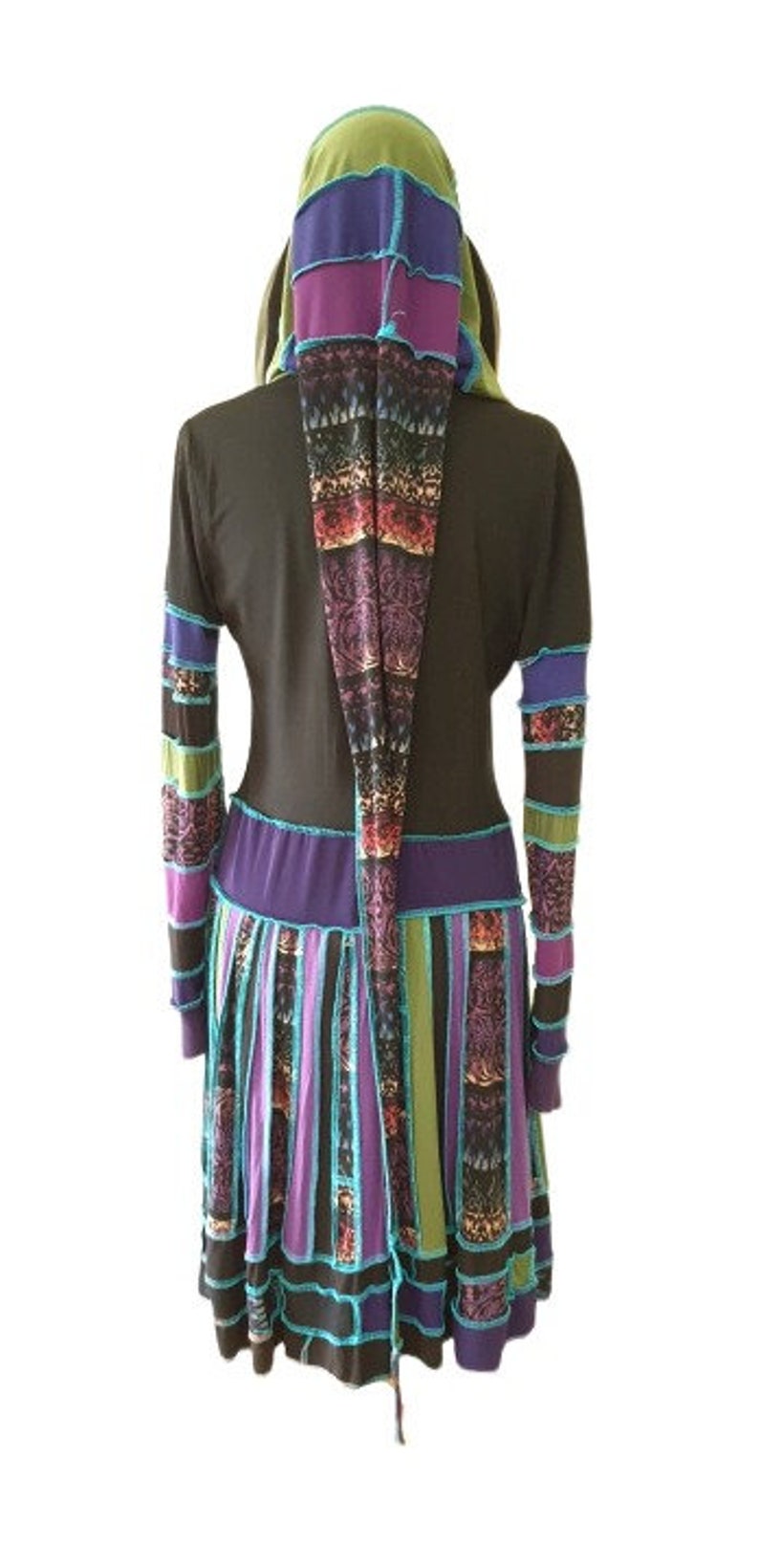 Gypsy Owl *Keisha* Up-cycled Woman/'s Jacket Dress festival fashion