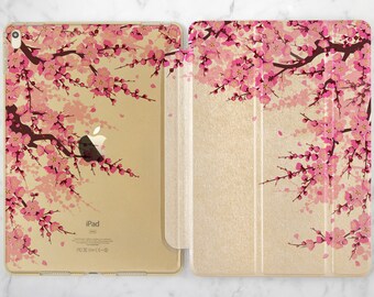 iPad case sakura Light pink flowers Japanese flora iPad smart case iPad 10 2 Golden case iPad case 9 7 iPad case 10 5 iPad rose gold iPad