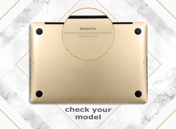 MacBook Air GOLD♡ ケース付き MacBook Case Bling MacBook Case Gold MacBook Floral Case Wild