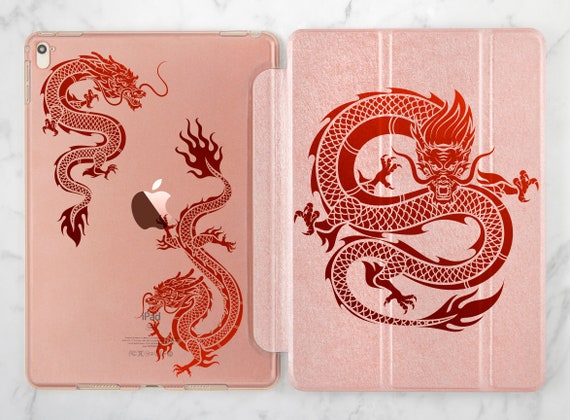 Ipad China Red Case Ipad Case Dragon Golden Case - Etsy