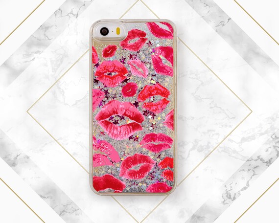 Pink lips Girly case iPhone XS Galaxy phone case iPhone 8 Plus  s10 s10 Plus  iPhone X iPhone X s9 case Valentines day Case for Samsung s8