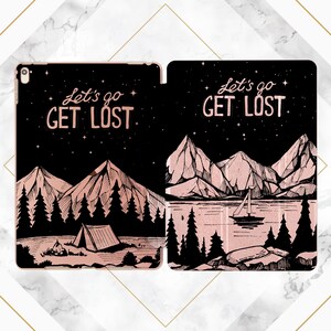 Etui na iPada natura Inspirujący nadruk Etui na iPada cytat Etui w kolorze różowego złota Złote etui smart Etui na iPada podróżne iPad Pro iPad 10 2 Etui na iPada Pro 12 9