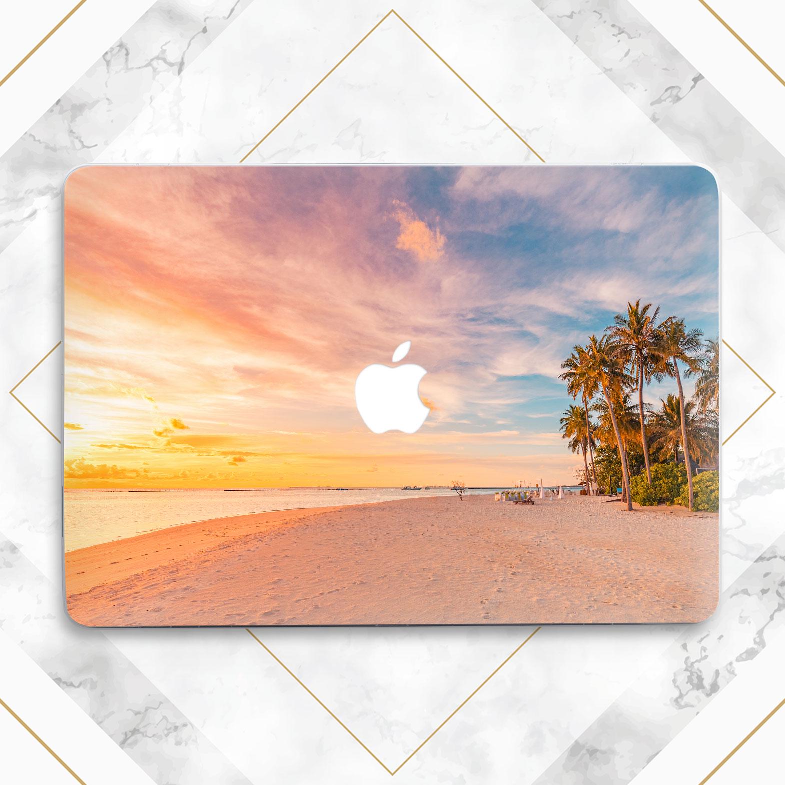 MacBook Cover Aesthetic Voyage Beach MacBook Hard Case Palm Tree