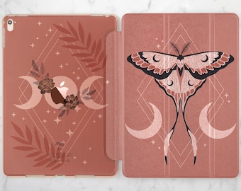 iPad case moth iPad case pink Occult magic art iPad case moon Black magic art case iPad smart case iPad flip stand iPad Air 3 case iPad Cute