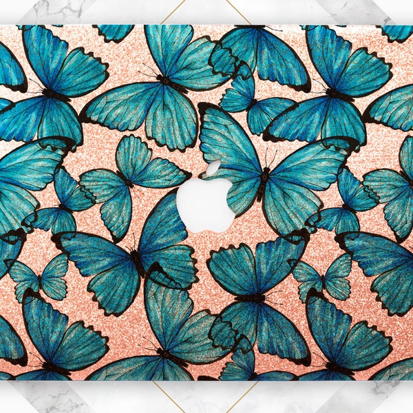 Macbook case butterfly Macbook case glitter Elegant hard case Macbook case girl Pro 13 M1 case Macbook hard case Air 13 M1 case  Pro 16 Cute