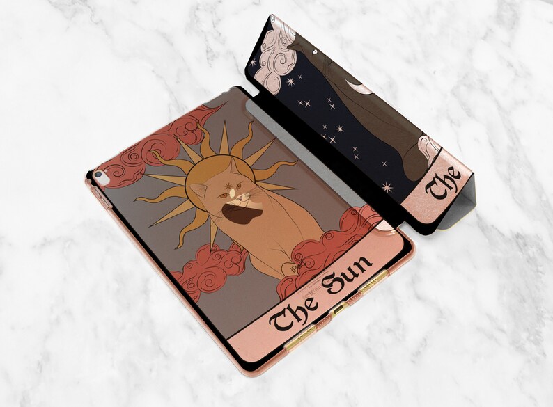 Tarotkortskonst Kattälskare gåva Svart magisk konst iPad-skal katt iPad smart-skal iPad mini 5-skal iPad Air 3-skal iPad mini 4 iPad-skal 9 7 bild 4
