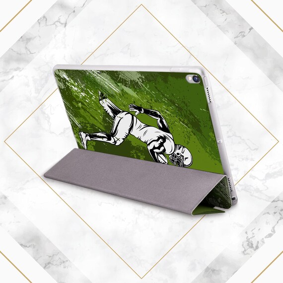 American Football Art iPad Case Boys Sport Lover Gift Custom Name