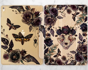 iPad case goth Black magic art iPad case floral iPad case moth iPad case witch iPad case gold iPad 10 2 iPad  9 7 2018 iPad Air 3 iPad mini