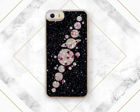Deep blue case Liquid glitter Planets iPhone 11 Pro Max iPhone X iPhone SE 2020 iPhone 11 Pro Case for Samsung s9 plus case iPhone 11 Galaxy